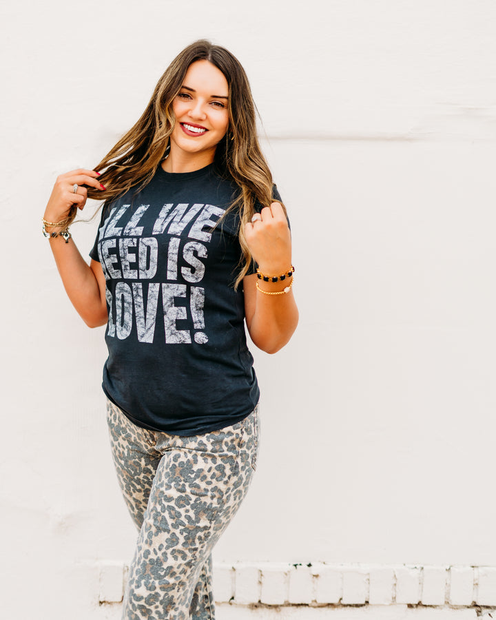 Elan: All We Need is Love Black Tee tep11493