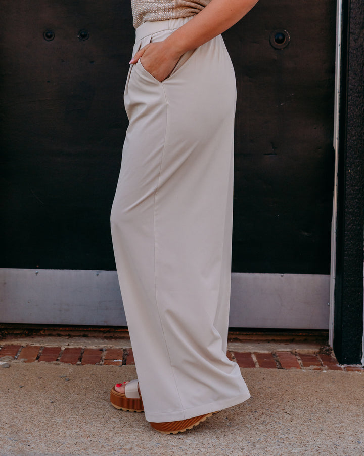Joseph Ribkoff: Stretch Woven Pull-On Wide Leg Pants (262622) (3854)