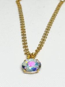 Mariana: Gold Pendant Necklace in “Dawn”
