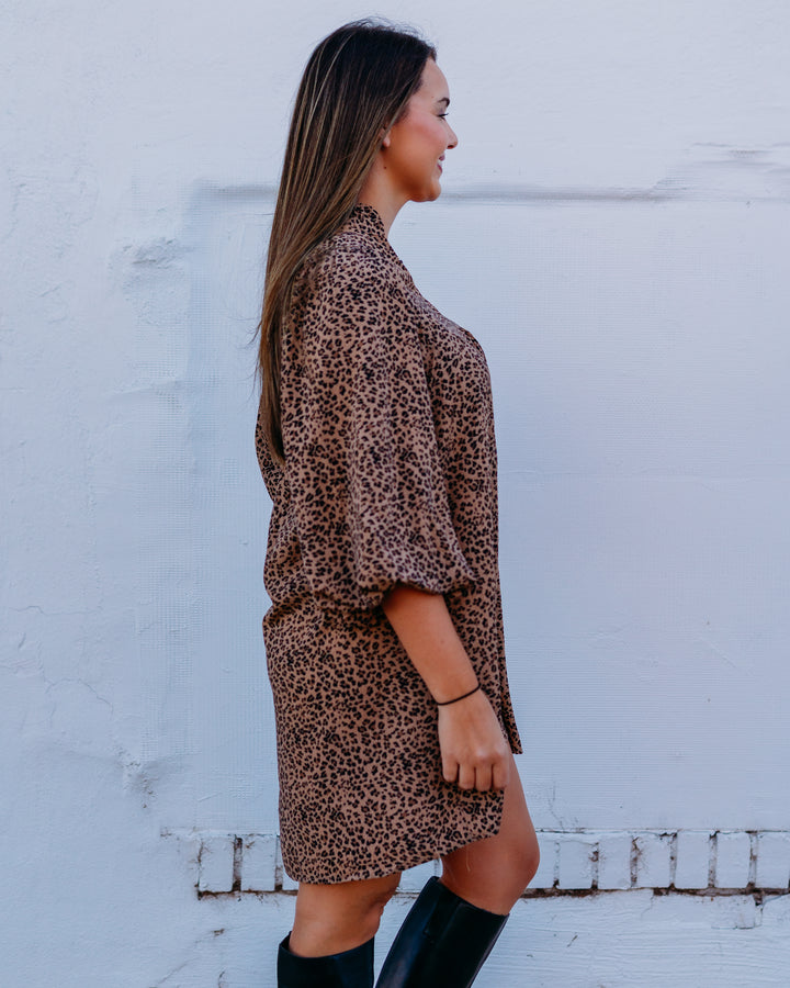 Jodifl: Leopard Dress Taupe G14867