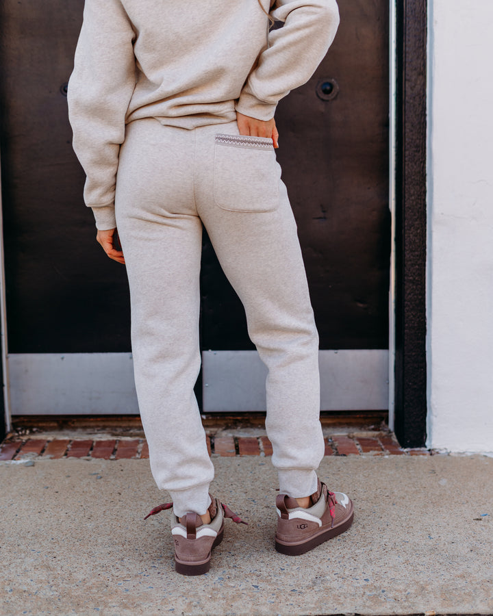 UGG: Tasman Joggers in Caribou Heather