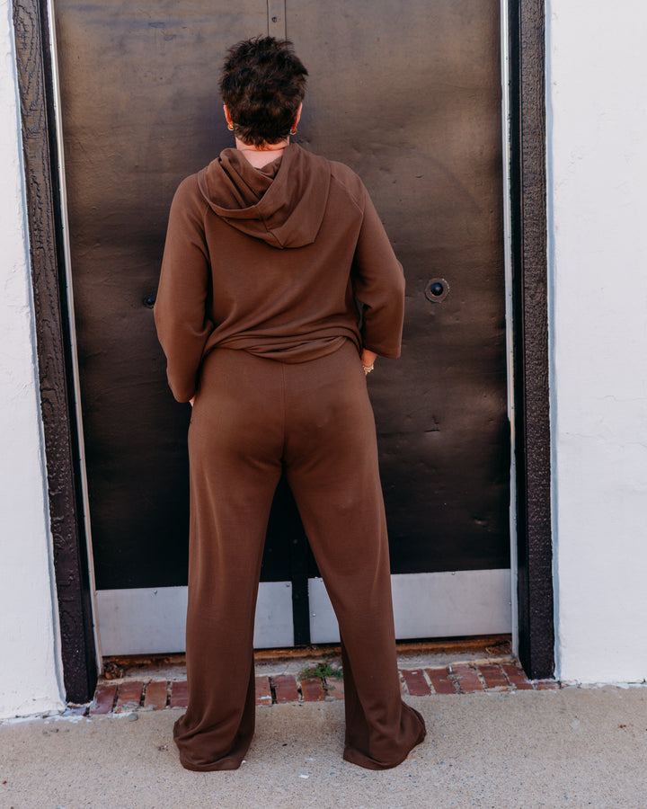 Gylder: Cloud Fleece Pant in Chocolate