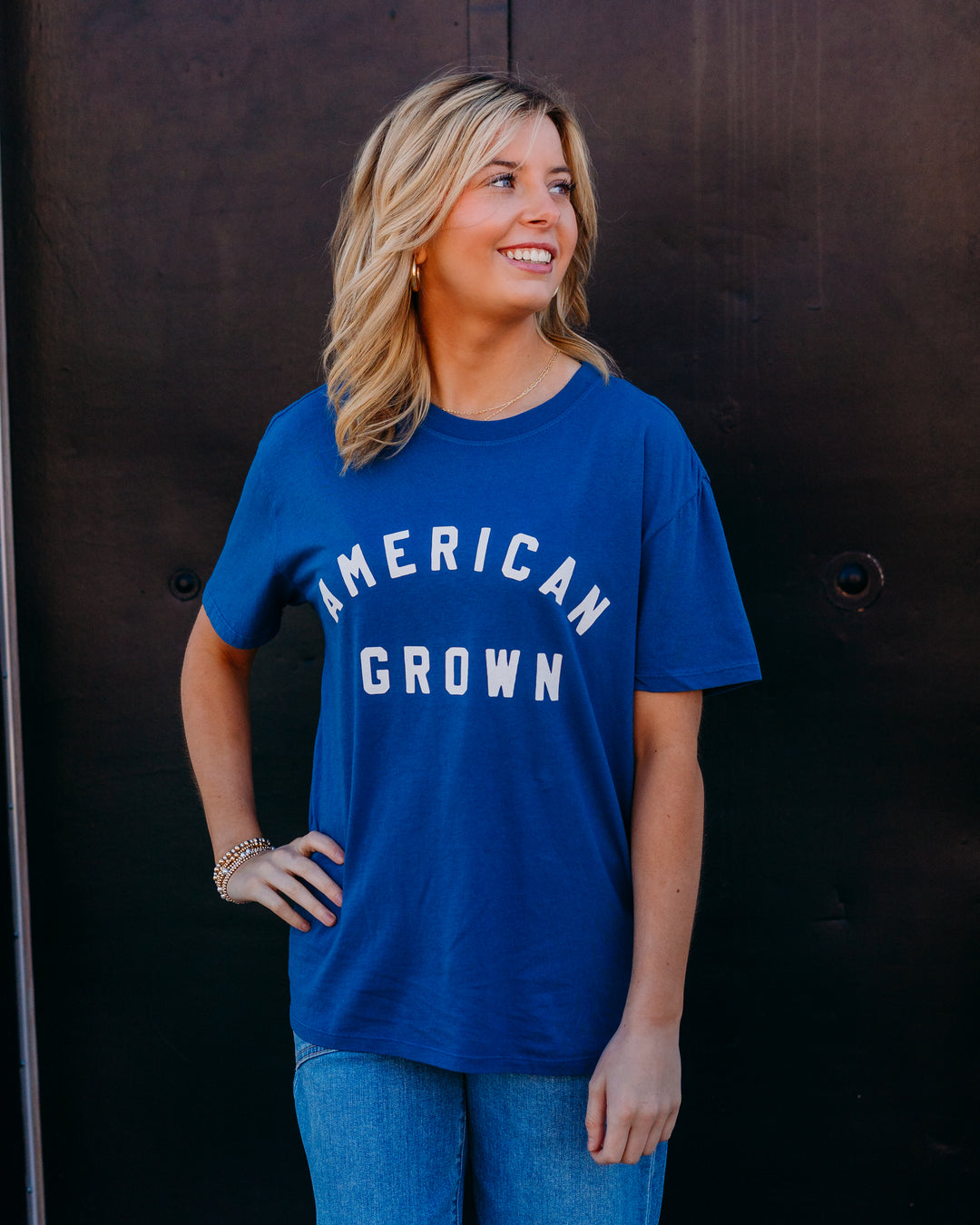 Z Supply: American Boyfriend Tee in True Navy