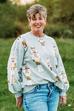 Load image into Gallery viewer, Queen of Sparkles: Grey &amp; Gold Scattered Nutcracker Sweatshirt
