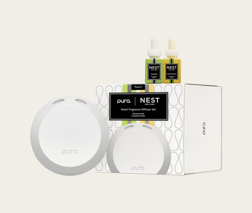 Nest: Pura Bamboo | Grapefruit Smart Home Fragrance Diffuser Set