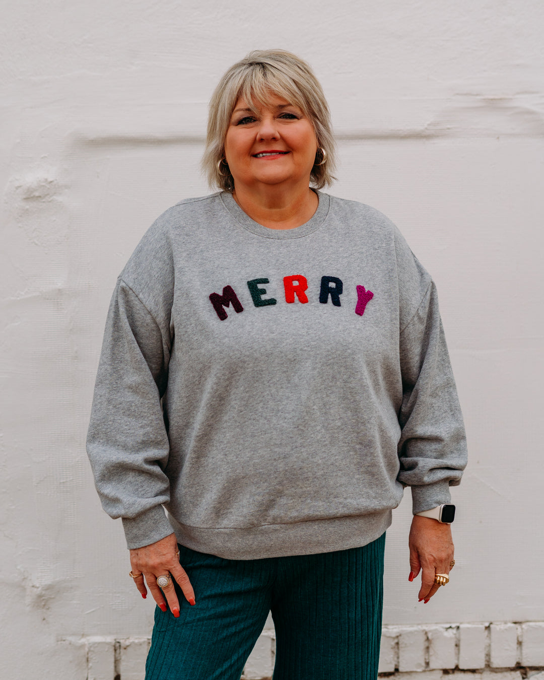 Z Supply: Merry Sunday Sweatshirt in Classic Heather Grey