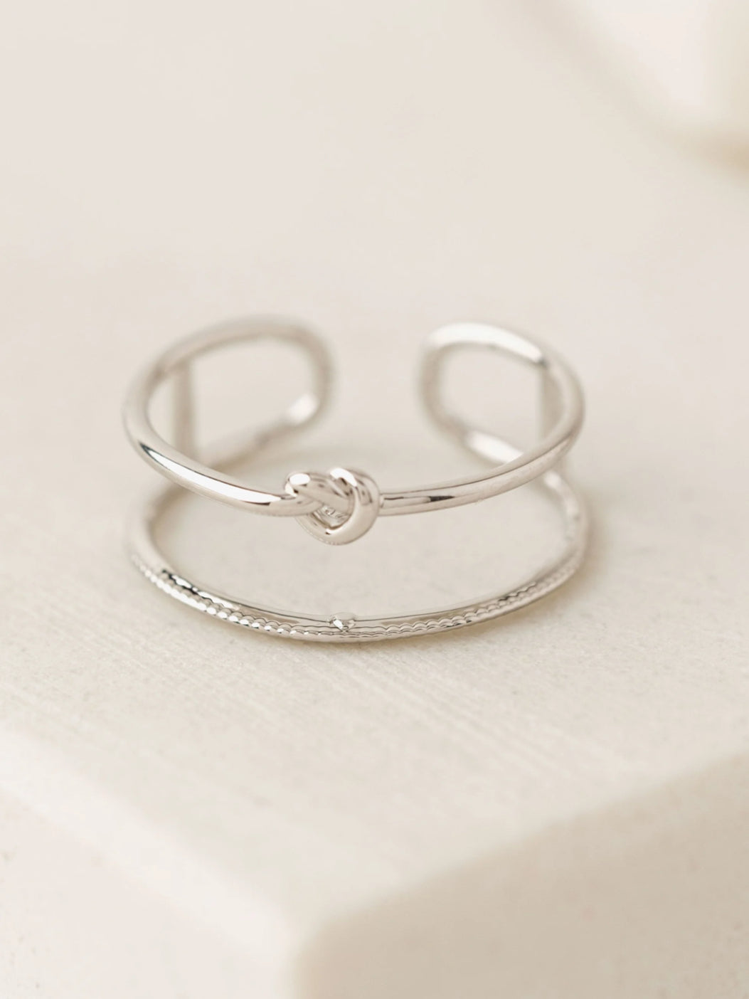 Lovers Tempo: Knot Today Ring in Silver