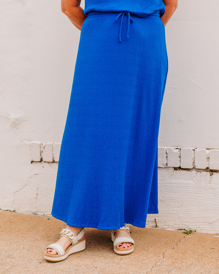 Z Supply: Idris Maxi Skirt in Nautical (ZK261346) - The Vogue Boutique