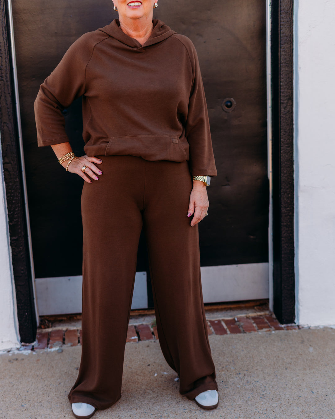 Gylder: Cloud Fleece Pant in Chocolate