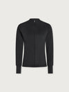 Varley: Marja Zip Through Midlayer in Black Marl (VAR02449)