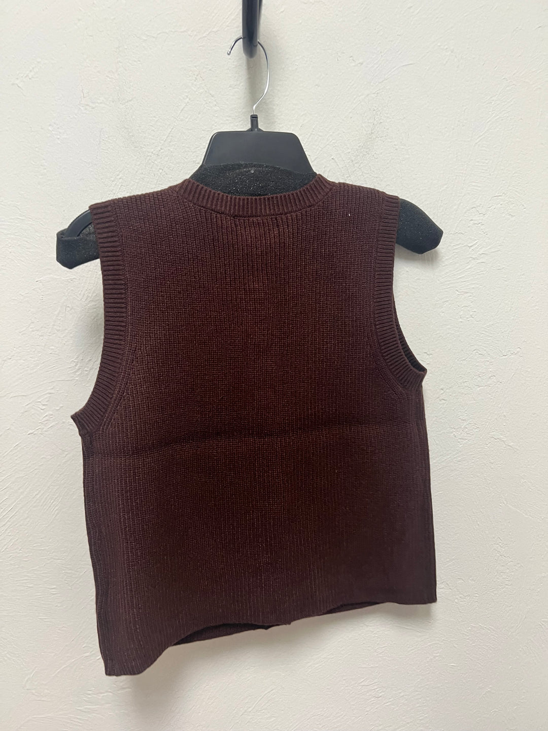 Steve Madden: Aliya Sweater Vest in Dark Brown