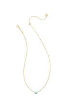 Load image into Gallery viewer, Kendra Scott: Mini Elisa Necklace in Gold Mint Magnesite
