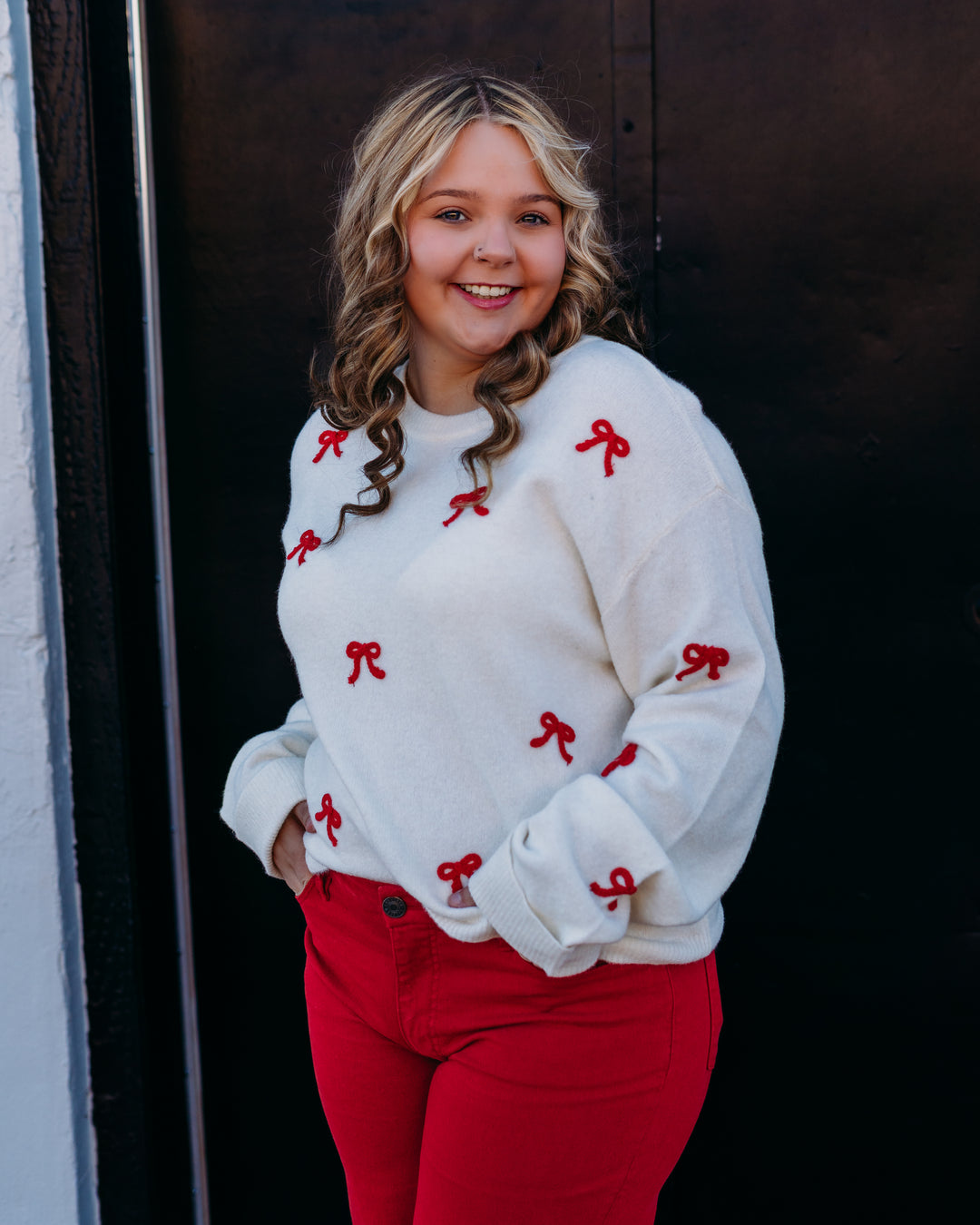 Z Supply: Tie The Ribbon Sweater in Warm White