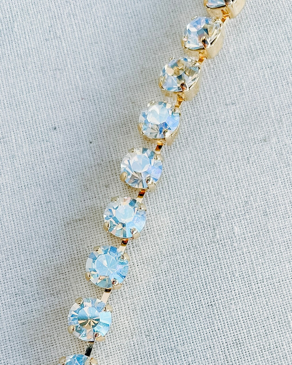 Mariana: Clear Small Stone Necklace N-3252-001MOL-YG - The Vogue Boutique
