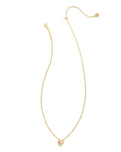 Load image into Gallery viewer, Kendra Scott: Framed Tess Satellite Necklace in Gold Dichroic Glass
