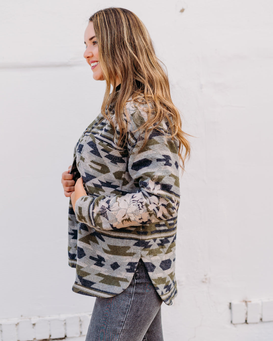 Johnny Was: Kikio Oversized Patch Pocket Jacket in Alain