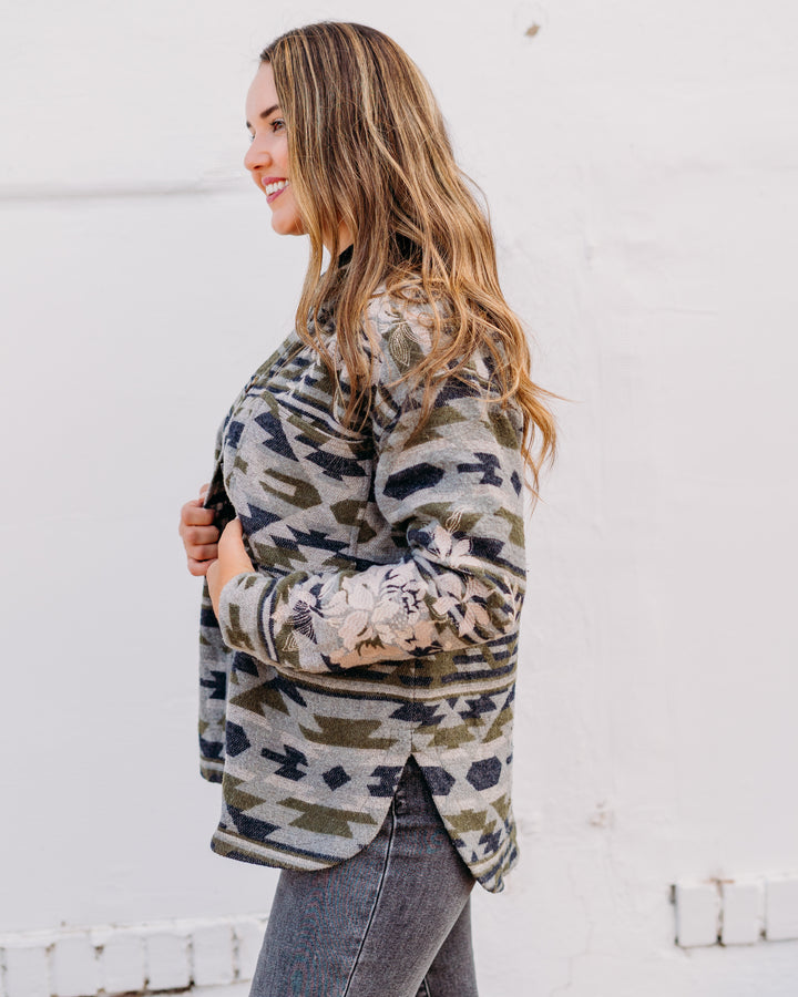 Johnny Was: Kikio Oversized Patch Pocket Jacket in Alain