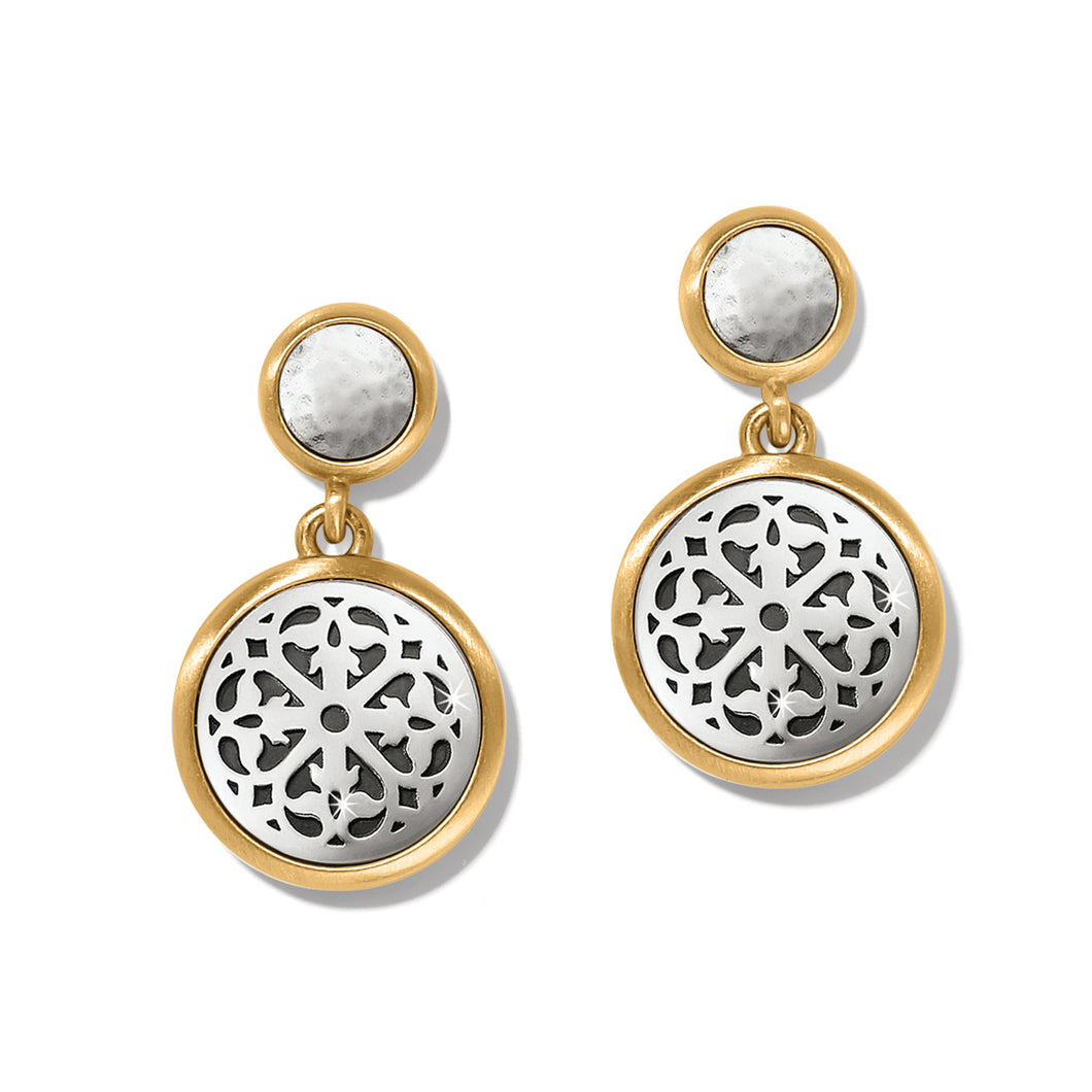 Brighton: Ferrara Two Tone Luce Post Drop Earrings