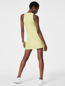 Spanx: Zip Front Racerback Dress in Lemon Lime