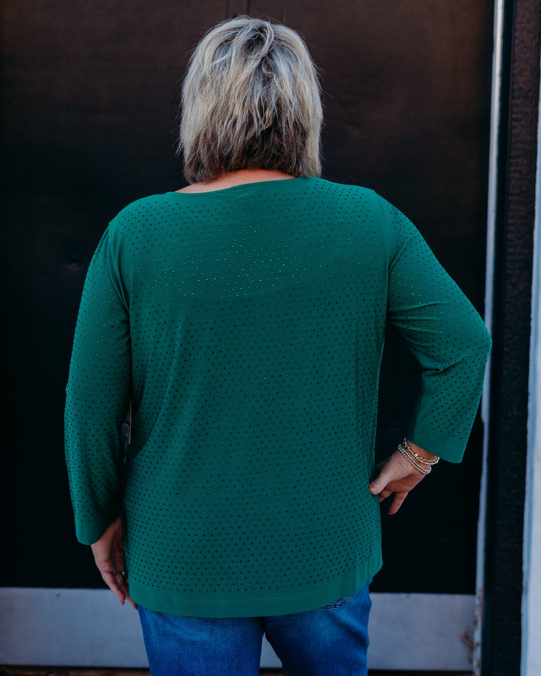 Multiples: (Merry & Bright) Evergreen Heatseal Knit Top M45602TM