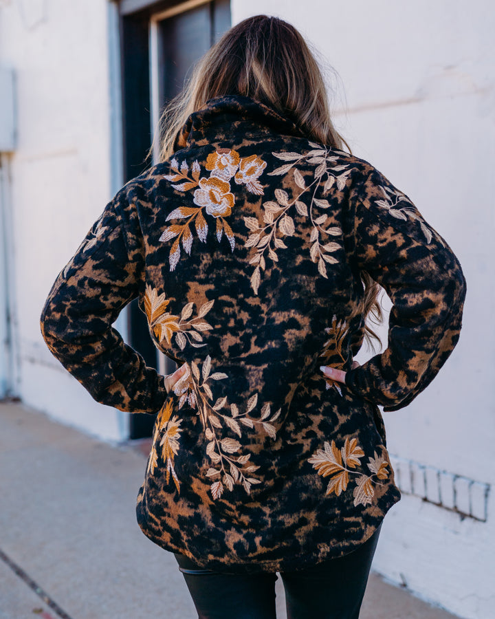 Johnny Was: Oversized Shirt Jacket in Floron Jacquared