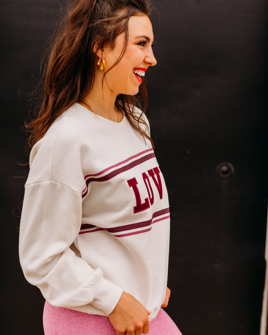 Z Supply: Oversized Love Sweatshirt in Vanilla Ice