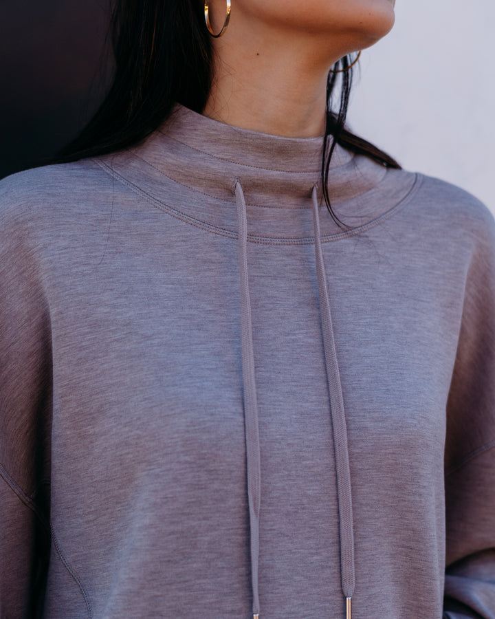 Varley: Oakdale Sweat in Taupe Marl (VAR01897)