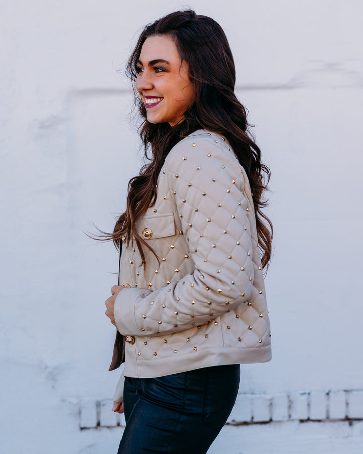 Dolce Cabo: Quilted Jacket with Studs 75861