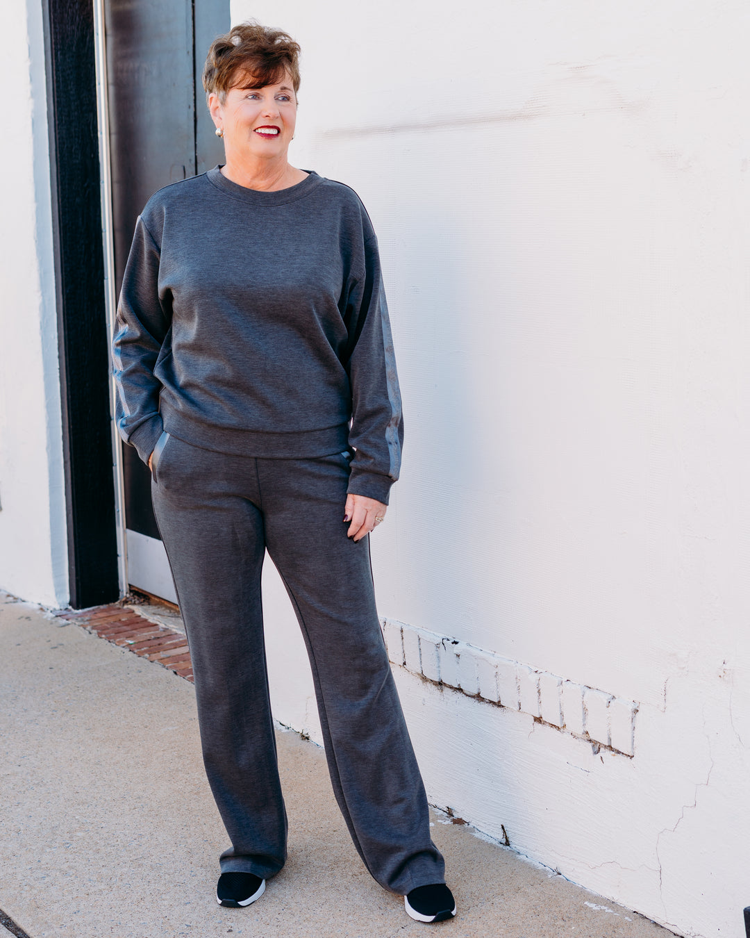 Esqualo: Dark Grey Modal with Rhinestone trim (05504)