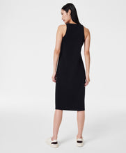 Load image into Gallery viewer, Spanx: AirEssentials Side Stripe Midi Dress in Very Black
