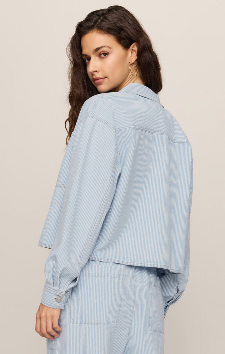 Z Supply: Erin Railroad Jacket in Seaboard Stripe (ZJ263689)