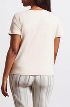 Load image into Gallery viewer, Tribal: Button Knot Hem Top in French Oak - 1326O-3740
