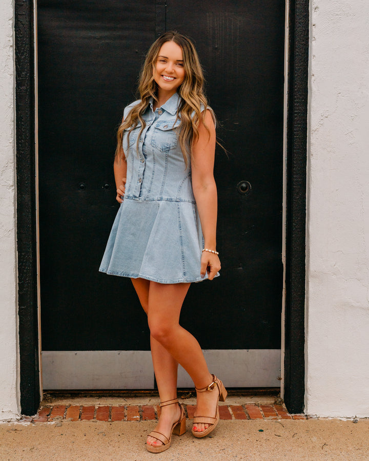Steve Madden: Liya Dress in Sulphur Spring (SA14374) - The Vogue Boutique
