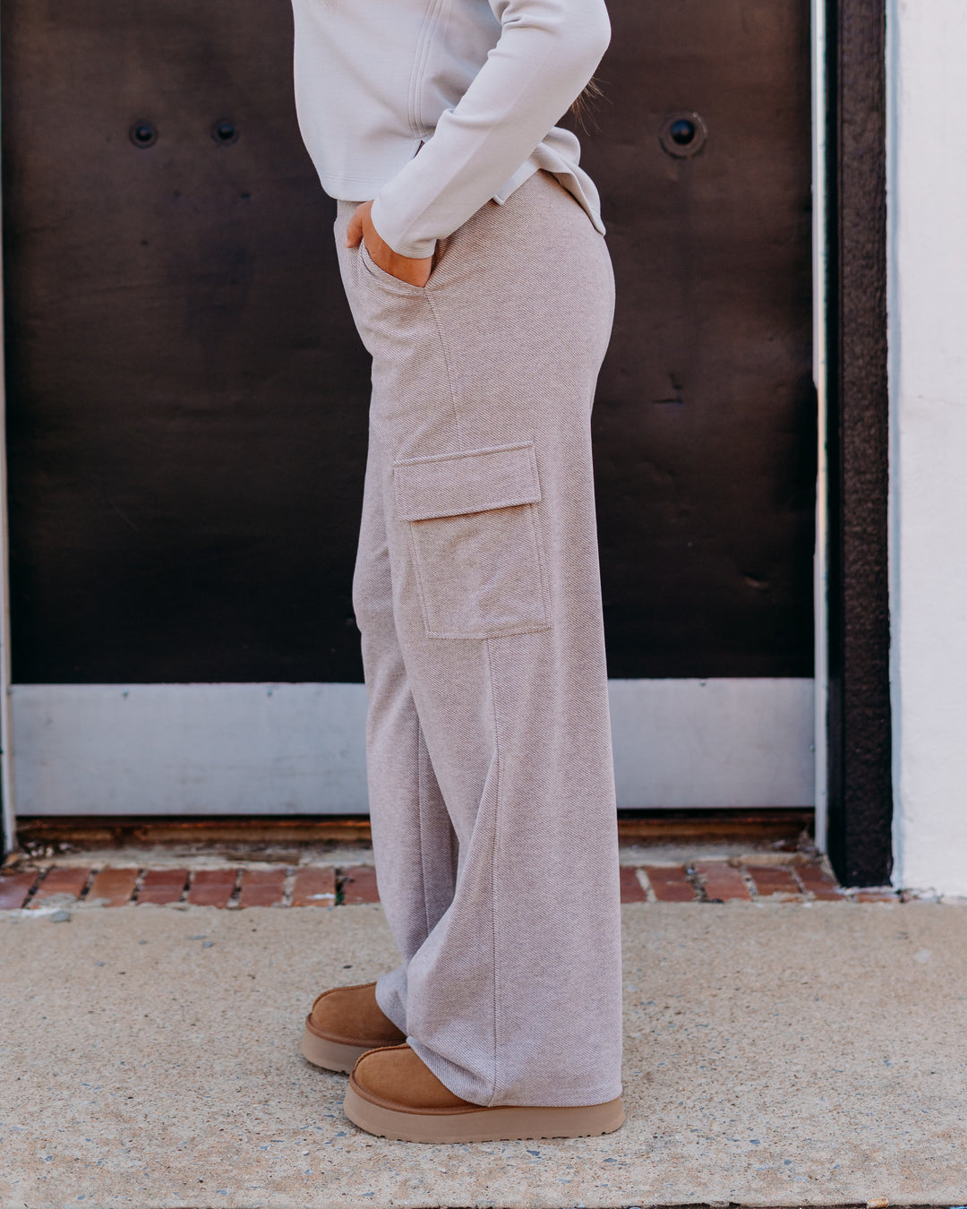 Thread & Supply: Faye Pant in Taupe Heather
