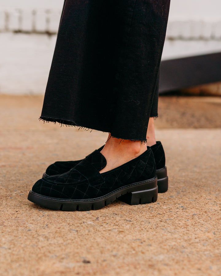 Vaneli: Narda Black Suede Shoe