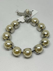 Mariana: Silver Large Everyday Bracelet "Pearl"