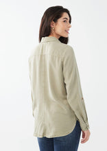Load image into Gallery viewer, French Dressing Jeans: Embellish Shirt in Sage
