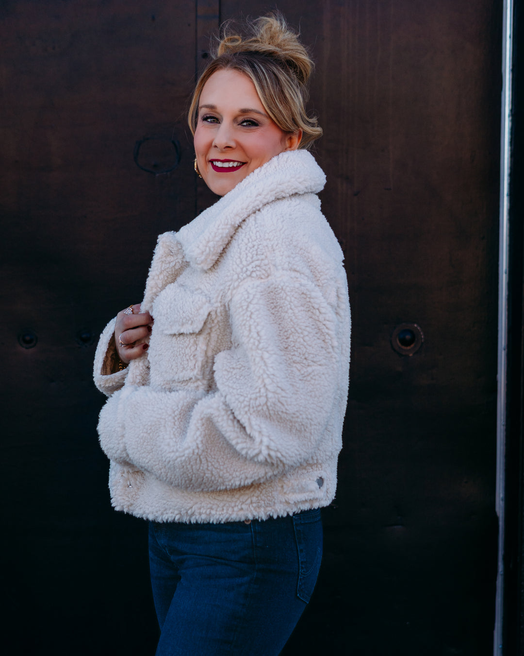 UGG: Frankie Short Trucker Jacket in Natural (1171459)