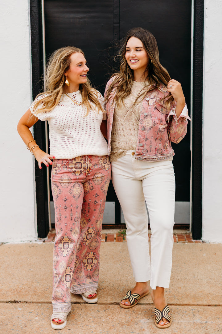 Dear John: Micah Jeans in Tibetan Tapestry