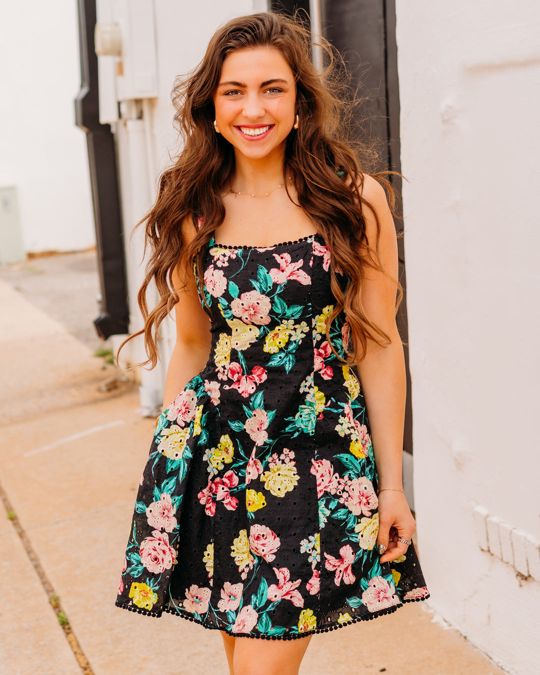Steve Madden: Olympia Dress in BLK DITSY FLORAL (SB14095)