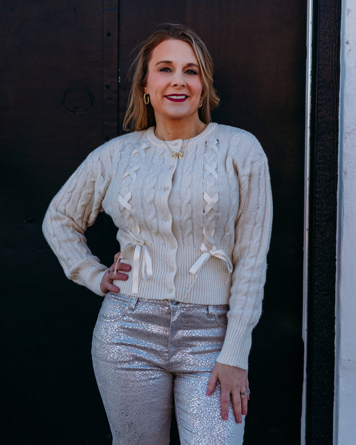 Steve Madden: Sadiee Cardigan in Cream