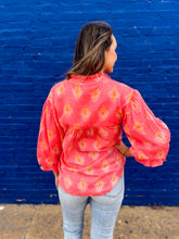 Load image into Gallery viewer, Ivy Jane: Coral/Mustard Printed Tunic 650322
