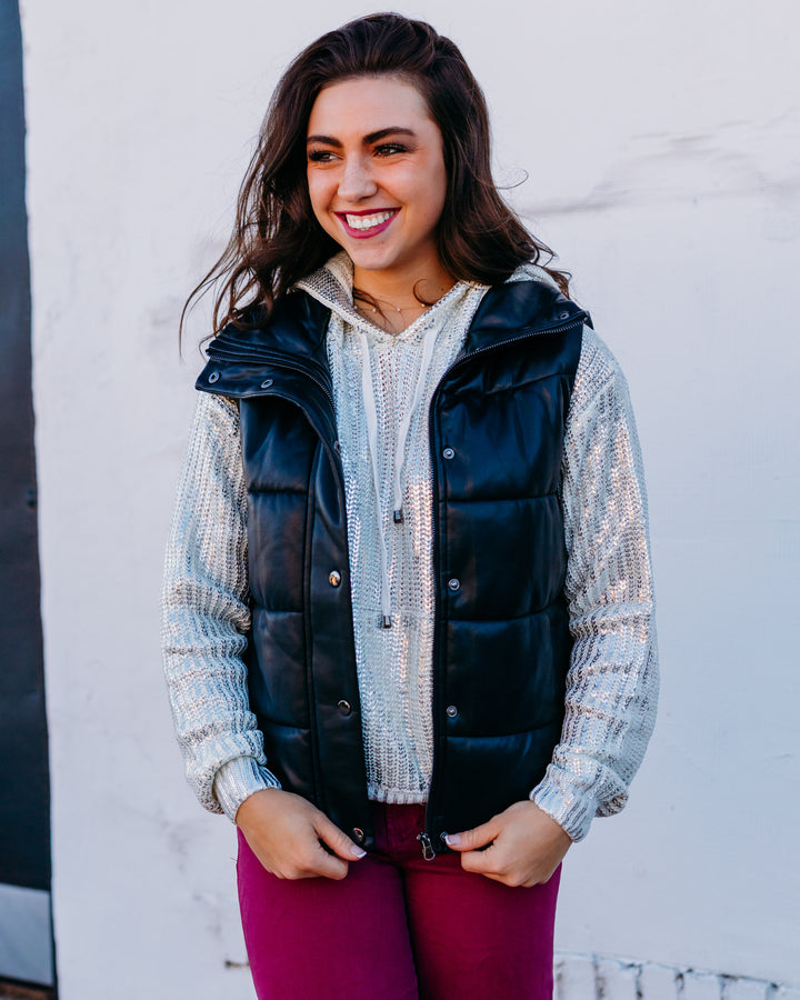 Dolce Cabo: Black Puffer Vest 75900