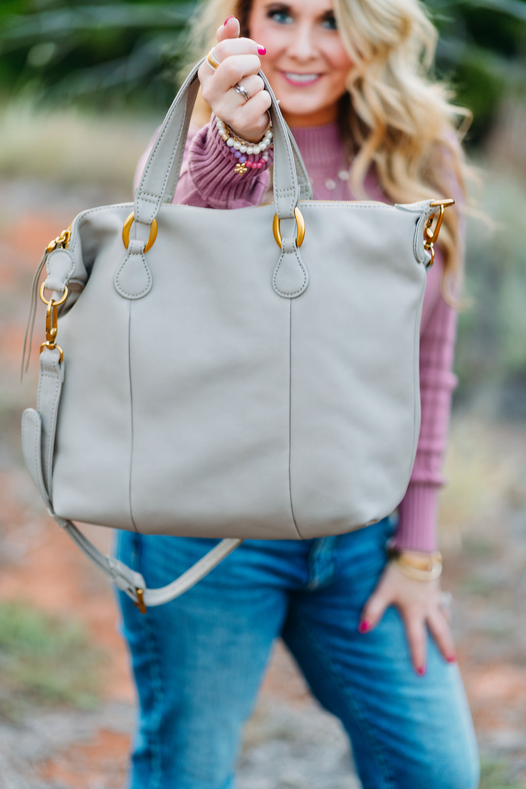 Hobo: Harley Satchel in Taupe