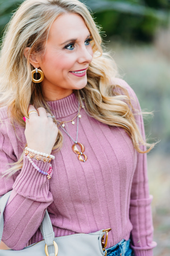 Steve Madden: Serra Sweater in Dark Orchid