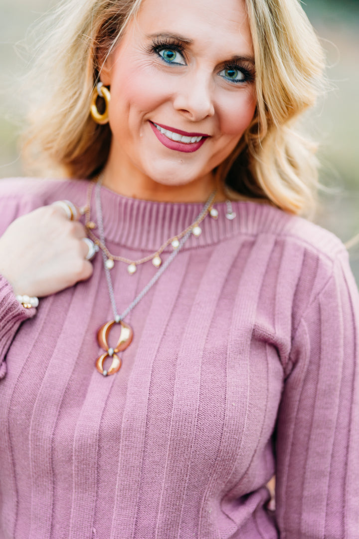 Steve Madden: Serra Sweater in Dark Orchid