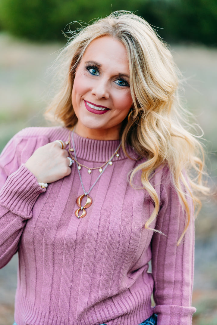 Steve Madden: Serra Sweater in Dark Orchid