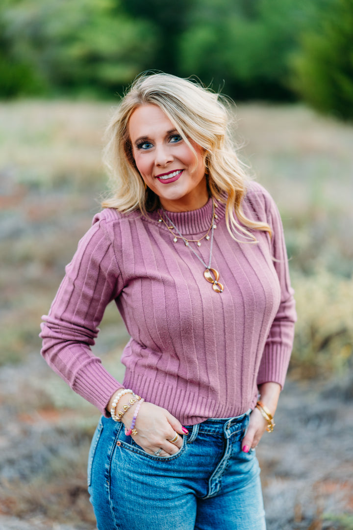 Steve Madden: Serra Sweater in Dark Orchid