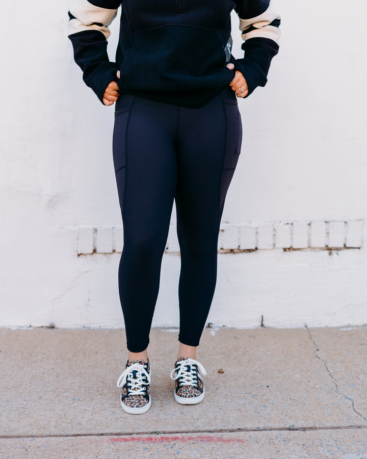 Glyder: Beam 7/8 Leggings in Black