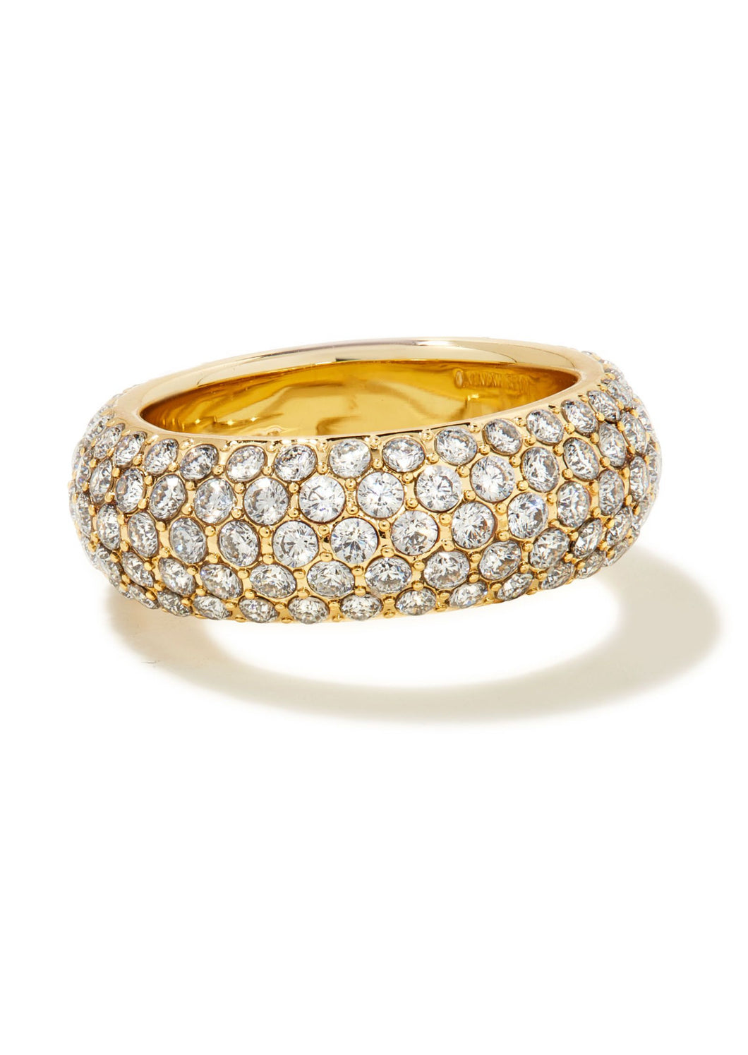 Kendra Scott: Mikki Pave Ring in Gold White Crystal